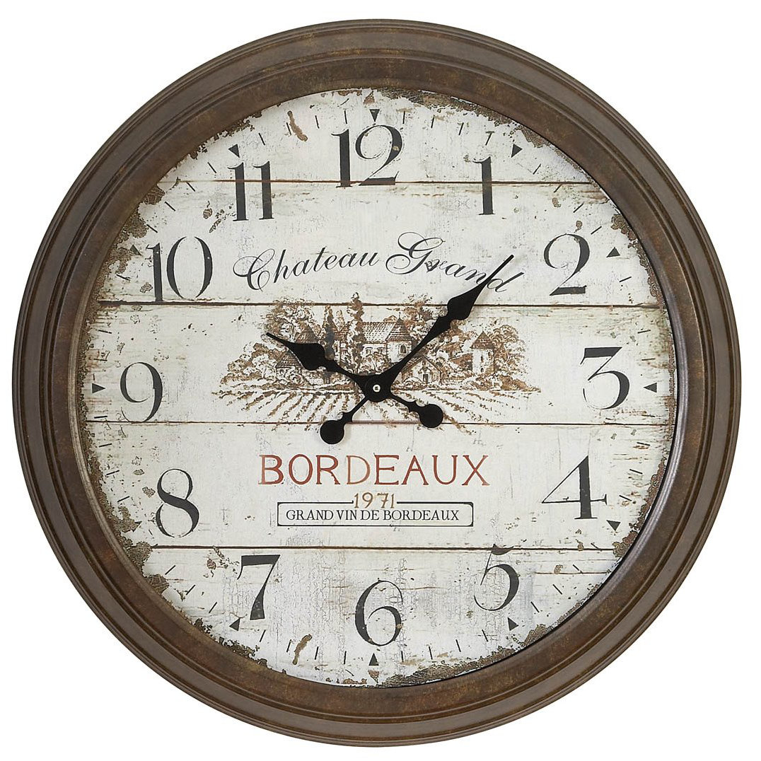 Chateau Round Oversized Wall Clock & Reviews Joss & Main